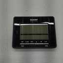 Sharp Atomic Desktop Clock  Auto Set Digital Alarm Clock - Atomic Accuracy - Easy to Read Screen with Time/Date/Temperature Display- Perfect for Nightstand or Desk