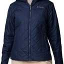 Columbia Women's Copper Crest II Hooded Jacket (Medium, Collegiate Navy)
