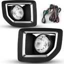 AUTOWIKI Fog Lights Fit For GMC Sierra 2500HD 3500HD 2015 2016 2017 2018 2019 Lamps Assembly Driver Passenger Replacement Clear Lens 1 Pair