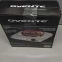 OVENTE Electric Countertop Single Burner, 1000W Cooktop with 6" Stainless Steel Coil Hot Plate, 5 Level Temperature Control, Indicator Light, Compact Cooking Stove and Easy to Clean, Silver BGC101S
