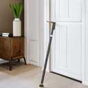 Sliding Door Security Bar and 2-in-1 Sliding Glass Door Stoppers Security for Patio, Home, Hotel Door Stick Security2Pack Black