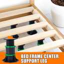 4 Pack Adjustable Height Bed Frame Support Legs, Bed Frame Center Support Legs 5"-12.5", Adjustable Bed Frame Support Legs for Bed Frame Stability and Strength