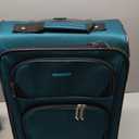 U.S. Traveler Aviron Bay Expandable Softside Luggage with Spinner Wheels, Teal, Carry-on 23-Inch, 1-Piece Carry-on 23-Inch