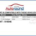 Autoround 515046 4WD Front Wheel Hub and Bearing Assembly fit for 4x4 Ford F-150 2004 2005 6 Lug w/ABS
