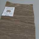 Myir JUN Placemats Set of 8, Vinyl Woven Placemats Place Mats Indoor Set of 8 Washable Table Mats Non-Slip Place mats for Dining Table (Light Brown, Set of 8)