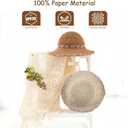 Baby Girl Sun Hat for Toddler Straw Hats Kids Bucket Hat with Bow Flower Baby Sun Cap for Girls Beach Summer Outdoor (Brown), One Size