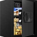 2.8 Cuft Fireproof Safe for Home Use, Digital Home Safes Fireproof Waterproof with Programmable Keypad, Backup Keys and Alarm System, Anti-Theft Home Security Safe Box for Document Money Medicines