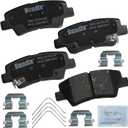 Bendix Priority1 CFC1812 Ceramic Rear Brake Pads for Select Models Hyundai Accent, Elantra, Elantra Coupe, Ioniq, Venue, Kia Niro, Optima, Rio, Rondo