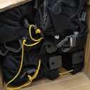 CAMPHILL Camping Chair Set of 3, Outdoor Folding Camping Chairs for Heavy People with Cup Holder & Carry Bag,Collapsible Chair Include One Sofa Chair and Two Single Chair,Support up to 500lbs (Black-4pcs)