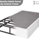 RLDVAY Twin-Box-Spring, 9 inch Metal Twin-Size Box-Spring Only, Heavy Duty Box Spring Twin with Fabric Cover, Easy Assembly, Non Slip, Noise Free