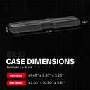 Condition 1 42 Economy Single Gun Carrying Case Model 210 with Foam, Long Storage Case, Fits Scope, Lockable TSA Friendly, Water Resistant, Made in USA, 42.03"x10.50"x3.81"