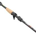 Lew's Laser SG1 Casting Fishing Rod, IM6 Graphite Blank, Stainless Steel Guides, Split-Grip Cork Handle, Black (7'0")