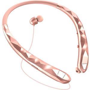 Bluetooth Neckband Headphones, Retractable Headphone Bluetooth 5.3 & IPX5 Waterproof, Neckband Headphones Vibration Call Alerts with 16H Talk for Gym/Conference