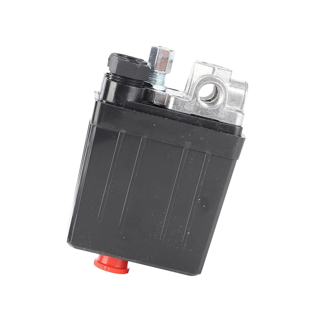 Air Compressor Pressure Switch, Replacement Parts Air Pressure Control Switch with Red ONOFF Switch Knob for Air Compressor