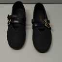 Mary Jane Shoes for Women Mesh Ballet Flats with Adjustable Double Buckle Strap Comfortable Slip On Dress Shoes for Daily (7.5)