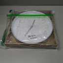Tosnail 12 Inches Round Silent Non Ticking Quartz Wall Clock - Elegant Silver Frame