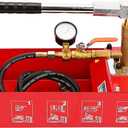 IRONWALLS Hydrostatic Pressure Tester, Manual Water Pressure Test Pump, 5Mpa Leakage Tester with Gauge & 2 Gallon Tank