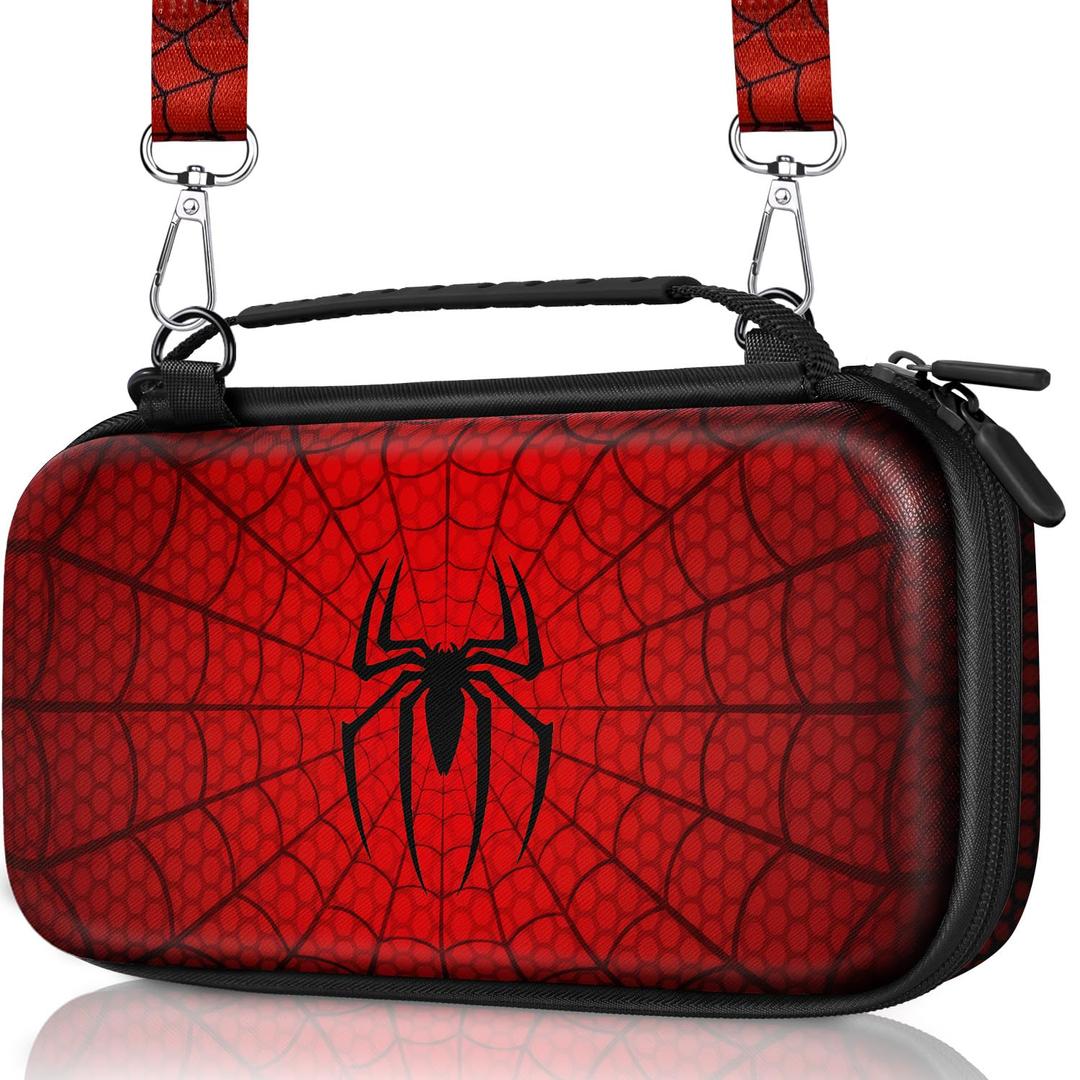 Gurgitat for Nintendo Switch 2 Carrying Case - Red Zhizhu Cute Cool Design with Handle and Strap for Switch 2 2025 Travel Cases Portable Storage Carry Protective Hard Shell for Boys Teens Girls