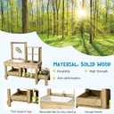 Mud Kitchen Playset for, Outdoor Wooden Toy Play Kitchen Set for Boys and Girls, Kitchen Accessories and Garden Sink with Faucet & Storage Shelves for Backyard Garden Toy (Natural), 47.2" x 18.5" x 39"