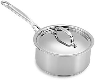 Cuisinart Chef's Classic Stainless Steel Mirror Finish Exterior 1 1/2-Quart Saucepan with Lid, Handle Is Wide And Easy To Grip