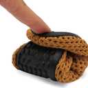 JIASUQI Baby Boys and Girls Barefoot Swim Water Skin Shoes Aqua Socks for Beach Swim Pool (12-18 Months Infant, Mesh Brown)