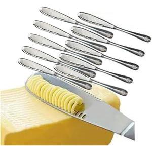 Simple preading Stainless Steel Butter Spreader, Butter Knife - 3 in 1 Kitchen Gadgets (10 Set)