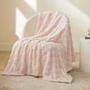 Bedsure GentleSoft Light Pink Twin XL Blanket for Bed - Super Soft Cozy Fleece Blankets for Kids, Cute Throws Dorm Room Essentials for Girls Teens Back to School, 66x90 Inches
