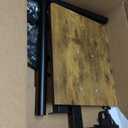 TigerDad Overbed Bedside Desk Mobile Rolling Laptop Stand Tilting Overbed Table with Wheels Height Adjustable Tray Table for Laptop Bed Sofa Side Table (Rustic Brown)