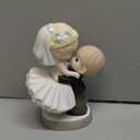 Precious Moments 172007 Exquisite Bride & Groom Porcelain Figurine - Luxurious Wedding Cake Topper in Pure White