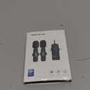 PQRQP 3 in 1 Professional Wireless Lavalier Microphone for iPhone, Android, Camera, Wireless Microphones, Mini Microphone, Crystal Clear Sound Quality for Recording, Live Streaming, Microphone Clips (Elegant Black)