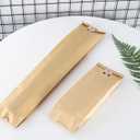 50 Pcs Brown Baguette Bread Bags, 13" Paper Bags with Window, Clear Bread Bags with Sticker, Long Size Bags, Packaging for Baked Goods(13" Brown)
