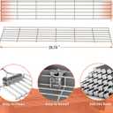 66044 Stainless Steel Warming Rack for Weber Genesis ll E-310, ll S-310, II S-335, II SE-310Grills, Grill Parts for Weber Genesis ll 300 Series Gas Grill Grate, 304Stainless Steel