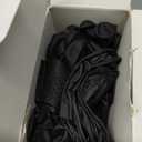 8 Mil Heavy Duty Disposable Nitrile Gloves with Diamond Texture Grip Rubber Gloves Latex & Powder Free (Large, Box of 50 / Black)