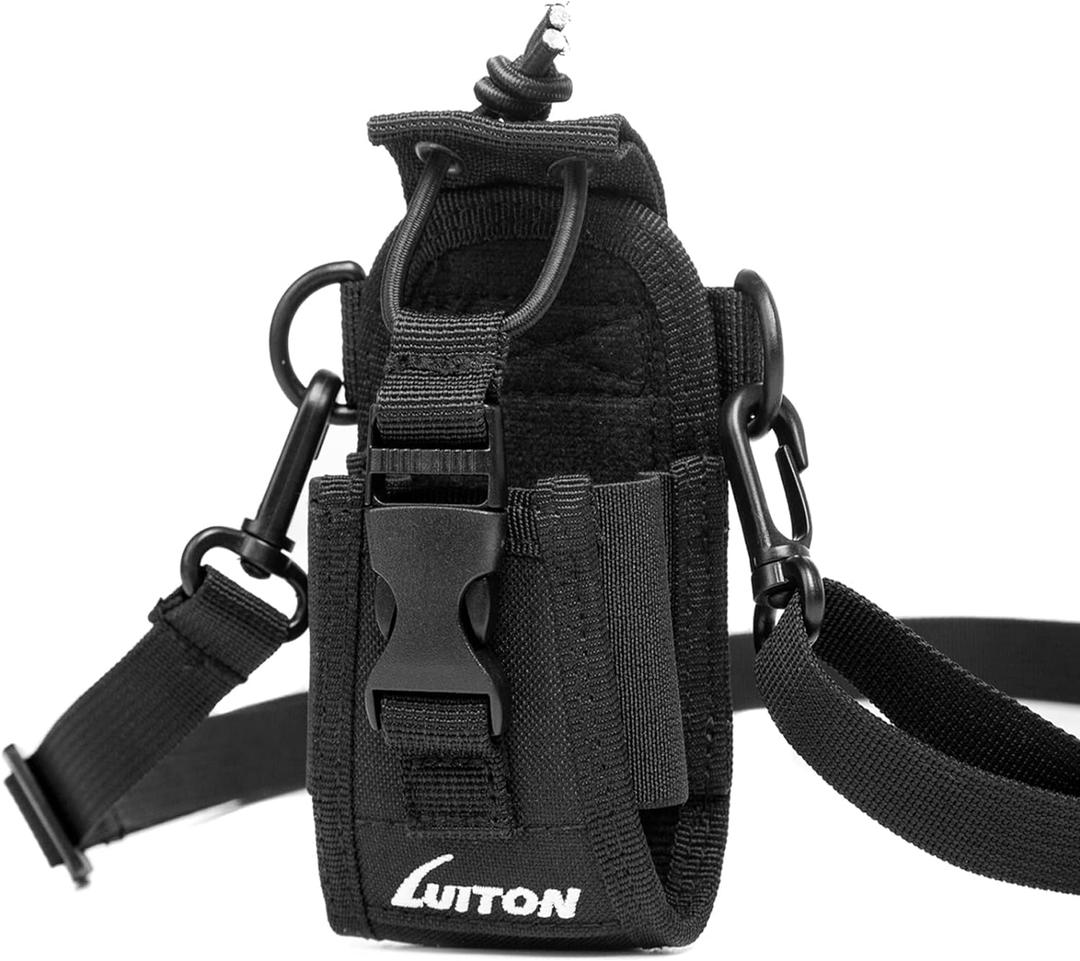 LUITON Radio Holder Walkie Talkie Pouch Molle Radio Pouch BaoFeng Radio Holster Strap Radio Case for Duty Belt Compatible with BaoFeng UV5R 888S F8HP Kenwood Icom HYT Arcshell Retevis H777 (1 Pack) (MSC-20C 1Pack)