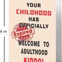 4 x 18th Happy Birthday Card for Boys & Girls, Funny & Hilarious Greeting Card for 18 Year Old Teen, Birthday Gift for Him & Her,Cool 18th Party Decorations