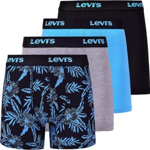Levi's Mens Boxer Briefs Breathable Stretch Underwear 4 Pack (2X, Blue Hib)