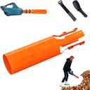 Leaf Blower Air Booster, Air Flow Booster for Blower, Universal Blower Nozzle Accessories, Dual Flow Power Can Improve Cleaning Speed, Used for Courtyard, Lawn, Garden, and Lane Cleaning. (Orange)