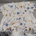 Zeagoo Summer Dresses for Women 2026 Maxi Bohemian Floral Short Sleeve Long Dress Casual Flowy Tired Beach Sundress (XX-Large)