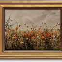 Devunaty Gold Framed Wall Art Vintage Flower Canvas Wall Art for Living Room Wildflower Field Nature Landscape Wall Decor Painting Picture Rustic Farmhouse Print Artwork Bedroom Bathroom Decor 9"x11"