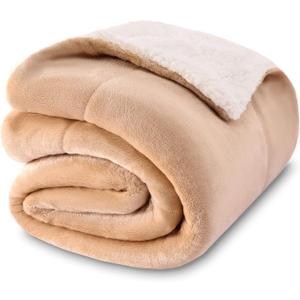 Baby Sherpa Blanket,Warm Toddler Throw Blanket,Soft Newborn Fleece Blanket for Winter (Beige,30x40 inches)