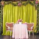 Sequin Curtain 4FTx8FT Lime Green Sequin Photo Backdrop Wedding Party Background Shimmer Curtain for Backdrop (4FTX8FT, Lime Green)