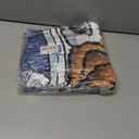 Dad Son Daughter Gift Blanket, Funny Cozy Dog Dad Blue Throw Blanket for Fathers Day, Christmas, 50"X60"