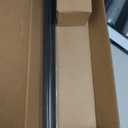 Ivilon Drapery Treatment Window Curtain Rod - Square Design 1 1/8 Rod. 48 to 86 Inch. Black
