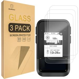 Mr.Shield Screen Protector Compatible with Garmin eTrex Solar [Tempered Glass] [3-PACK] [Japan Glass with 9H Hardness]