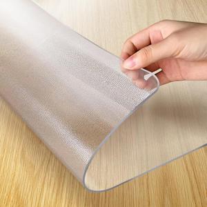 Vicwe 42x 60 Inch Clear Table Cover Protector,1.5 mm Thick Single-Sided Frosted Clear Desk Pad Mat, Rectangle Waterproof Table Top Protector, Scratch Proof and Easy Cleaning for Dining Room Table