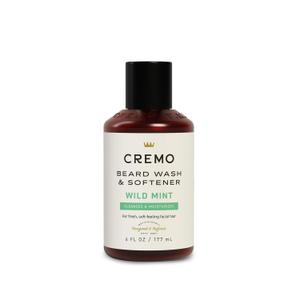 Cremo Wild Mint Beard & Scruff Softener, Softens and Conditions Coarse Facial Hair of All Lengths in Just 30 Seconds, 6 Fl Oz