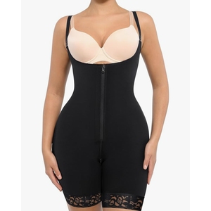 FeelinGirl Shapewear for Women Open Bust Bodysuit Butt Lifter Body Shaper Tummy Control Shapewear, Medium