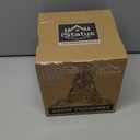 iStatue Rotating Musical Christmas Tree Figurine – Resin Holiday Decoration with Santa Train, Plays “Merry Christmas” Song, 6” Tall Spinning Xmas Gift (Xmas Tree)