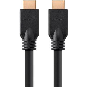 Monoprice HDMI Cable - 35 Feet - Black (No Logo) High Speed, 1080p@60Hz, 10.2Gbps, 24AWG, CL2, Compatible with UHD TV and More - Commercial Series