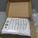Soft, Breathable, Wrinkle-Free Microfiber 4-Piece Bed Sheet Set, Full Size, Bright White Striped
